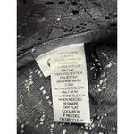 Loft  Lace Blouse Mock Neck‎ Long Sleeve Elegant Top Black Size Small Photo 5