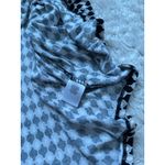 Dana Buchman  XL Short Sleeve Black White Tan Tunic Top Blouse Tee Tshirt Shirt Photo 2