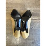 Paloma Italian Gold Fabric Pointed Toe Heels‎ Pumps Size 4B Party Y2K Classic Photo 3