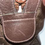 CELINE  Macadam Brown canvas And Leather Boston Bag Photo 10
