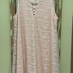 Wishful park  women’s lace cross cross keyhole dress Photo 0