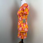 Stone Fox Swim Bambi Baby Tee Dress Lei Lei Print Small $120 Retro Floral Photo 7