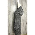 Maeve Women's Gray Cinched Surplice‎ Faux Wrap Dress Size Small Knee Length Photo 5