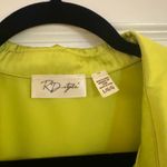 RD Style  Neon Yellow button down shirt  Photo 6