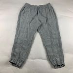 Athleta Light Gray Heather Linen Pull On Ankle Pant XL Photo 0