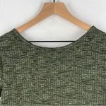 Levi's  90's Olive Green Marled Ribbed Knit‎ Scoop Neck Short Sleeve Tee Size XL Photo 6
