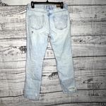 ZARA  Destroyed Ripped Light Wash Mom Jeans 2 Photo 2