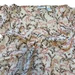 G.H. Bass &Co. Vintage G.H. Bass & Co. Floral Feminine Boho Dainty Pink Brown Sheer Airy Lightw Photo 3