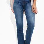 American Eagle Outfitters Blue Kick Boot Jeans Size 10 Photo 0