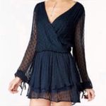 Free People  Dahlia Drop Waist Mini Dress Green S Photo 2