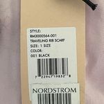 Rebecca Minkoff NWT Traveling Rib Black Knit Scarf, size 76x10” Photo 2