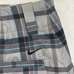 Nike Golf Skort Plaid DRI-FIT Athletic Performance Skirt Gray Black Size 4 Photo 11