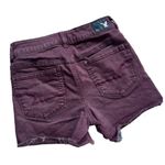 American Eagle Womens Hi-Rise Burgundy Super Stretch Shortie Shorts - Sz 2 Photo 2