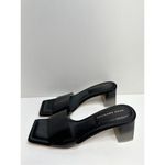 Good American Womens Sandal Size 9 Ombre Black Block Heel Square Toe Slides Photo 2