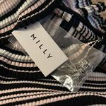 Milly  Micro Stripe Mini Mermaid Ribbed Stretch Knit Midi Dress Bodycon NWT Small Photo 10