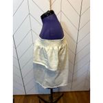 Xhilaration  Women’s Large Cream Off Shoulder Geometric Print Blouse Bohemian Photo 2