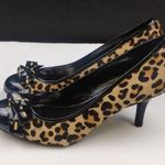 Alfani  Women's Brown Leopard Print Shoe/Heels Sz8M SKU 3966 Photo 2