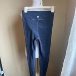 Threads 4 Thought blue ribbed high rise crop leggings | small Photo 2