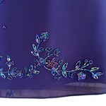 After Dark 2Pc Embroidered beaded sleeveless sheer lined purple Women's Suit 10P Photo 2