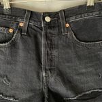 Levi's Premium 501 sz 26 gray distressed jean shorts Photo 1