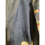 Nomi Thompson Embroidered Patchwork Denim Jacket Multicolor Floral Appliqué L Blue Size L Photo 14
