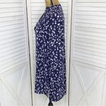 In Bloom  Floral Bell Sleeve Tunic Shirt Dress Blue White Small Photo 1