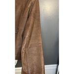 a.n.a Leather Jacket Womens Medium Brown Genuine Leather Zip Front Moto Photo 10