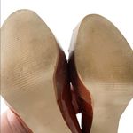 Marc Fisher Platform Peep Toe Heel Brown Patent Leather Dress Shoe Size 6.5 Photo 9