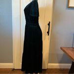 NWT Elegant Velvet velour tiered maxi Dress short sleeve xl(16 Photo 9