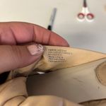 Calvin Klein Amba Sandal Womens Beige Knotted Leather Slip On Block Heel Sandals Photo 5