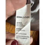 Doma Leather Jacket Genuine Lamb Leather Gray Moto Biker Womens Large Photo 10