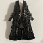 Schutz Romina Croc-Embossed All Leather Loafers in new black size 8 Photo 7