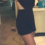 Solemio Black Cut Out Romper  Photo 2