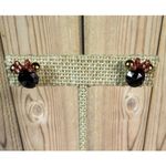 EUC Disney X Kate Spade New York Minnie Studs Earrings Cubic Zirconia Enamel Gold Photo 3