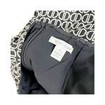 White House | Black Market  Womens Straight Skirt Geometric Mini Back Slit USA 8 Photo 4