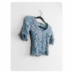 ZARA ★  Tulle Printed V-Neck Top - Floral Baby Blue ★ Photo 13