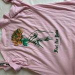 Zumiez  Pink Long Sleeve Shirt with Floral Design Photo 2