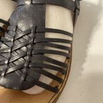 BOC Born Womens Size 8 M Blue Strappy Weaved Leather Sandal Photo 11