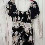 American Eagle Women’s Small Petite Black Floral Belted Jumpsuit New Size undefined Photo 0