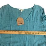 Kori America Medium Blue Swiss Dot Womens Babydoll Short Dress Photo 7