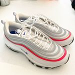 Nike  Air Max 97 Size 7.5 Essential Sneakers White Multi Color‎ Low Top Photo 2