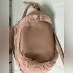 Street Level Pink Furry Shoulder Purse Hand Bag Drawstring Closure Photo 8