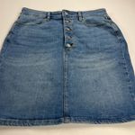 Banana Republic  Factory Y2K Button Fly Straight Denim Jeans Skirt NEW Size 10 Photo 10