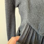 Kerisma Gray Cashmere Blend Cowl Neck Long Sleeve Knit Dress M Luxury Empire Photo 7
