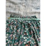 Blush BJ Blue Green White Paisley Floral Smocked Waist Midi Skirt Small Photo 5