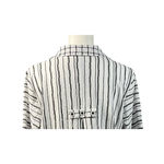 Habitat Clothes To Live In Tunic Size Medium Black White Stripes Textured Artsy Photo 7