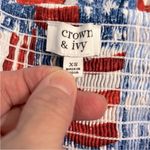 Crown & Ivy 4th of July Maxi Dress Spaghetti Strap Red White Blue Photo 13
