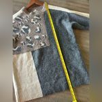 JODIFL  Animal Print Color Block Crewneck Sweater Women’s size Small​ Photo 8