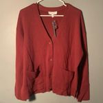 Michael Stars  Milano V-Neck Dolman Cardigan Pinot Red Photo 4