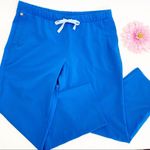FIGS  Tonota Cropped Scrub Pants: Royal Blue Photo 3